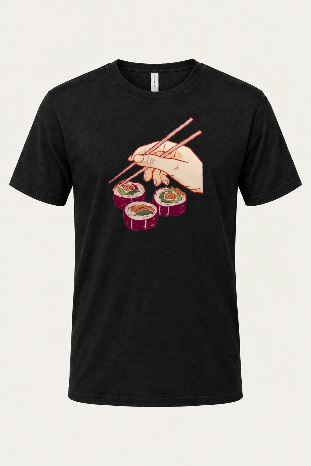 "Sushi Chopsticks" Heavyweight Unisex Crewneck T-shirt | Gildan 5000