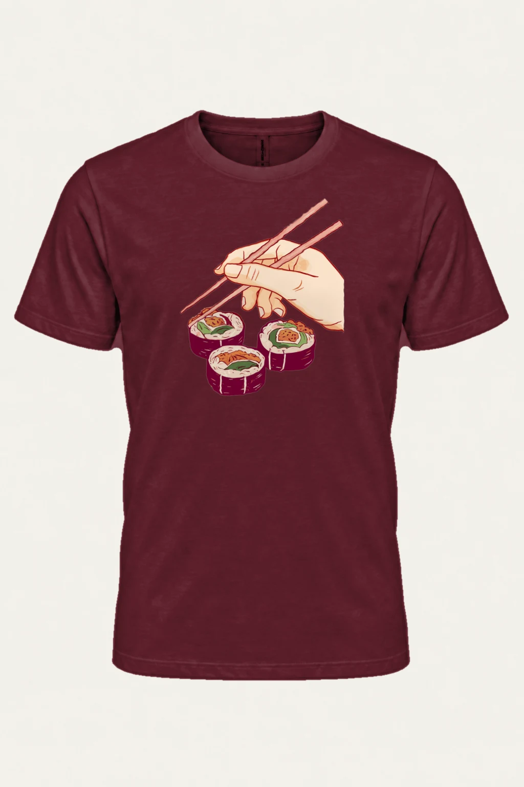 "Sushi Chopsticks" Heavyweight Unisex Crewneck T-shirt | Gildan 5000