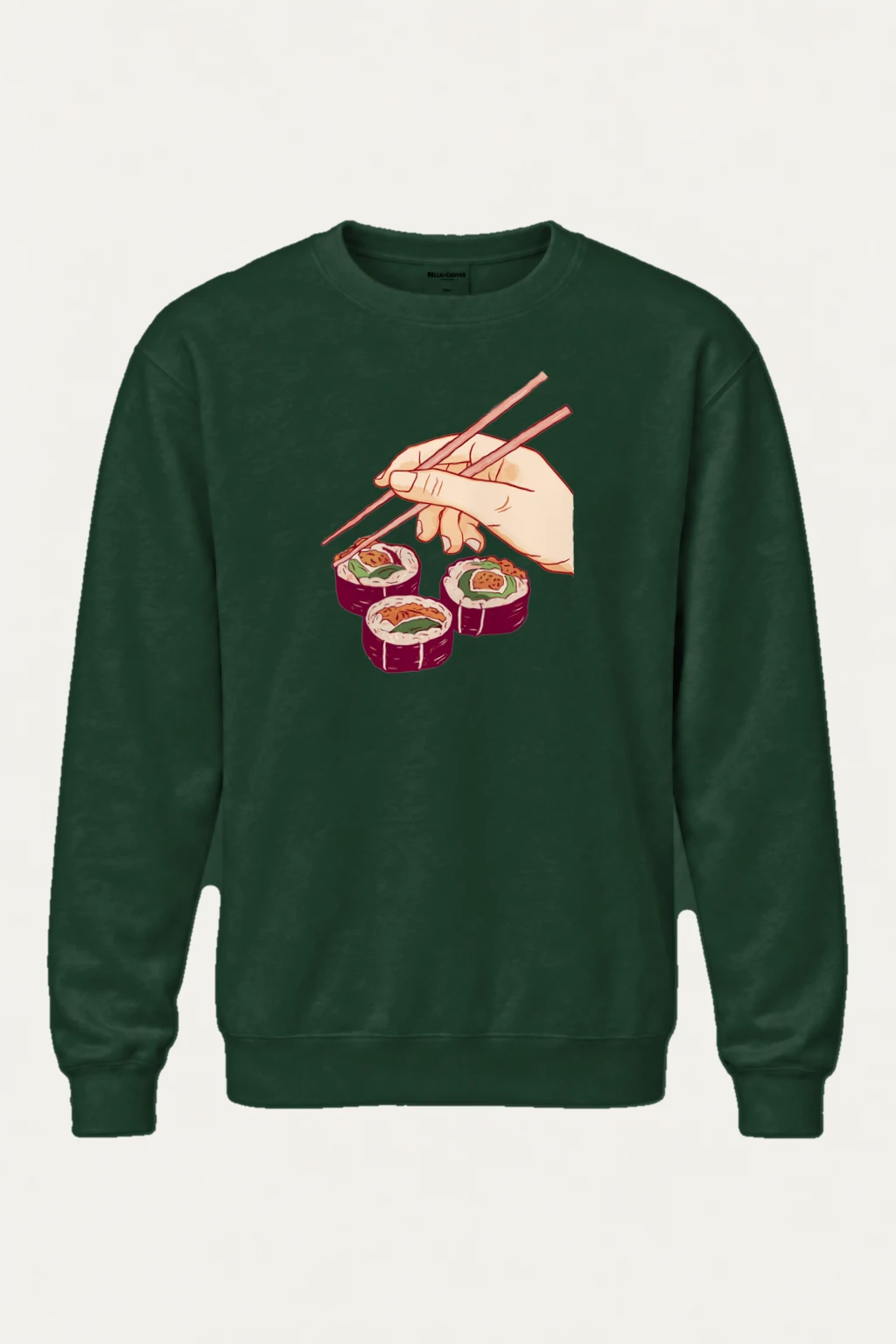"Sushi Pick Hand" Heavy Blend Unisex Crewneck Sweatshirt | Gildan 18000