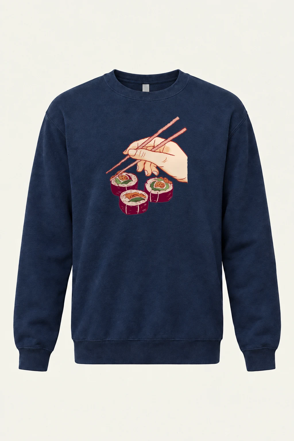"Sushi Pick Hand" Heavy Blend Unisex Crewneck Sweatshirt | Gildan 18000