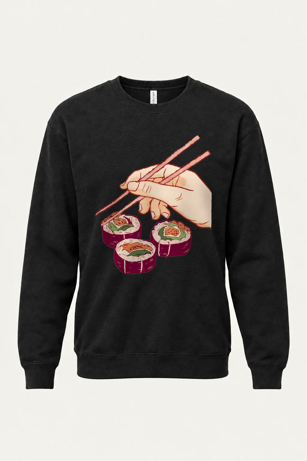 "Sushi Pick Hand" Heavy Blend Unisex Crewneck Sweatshirt | Gildan 18000