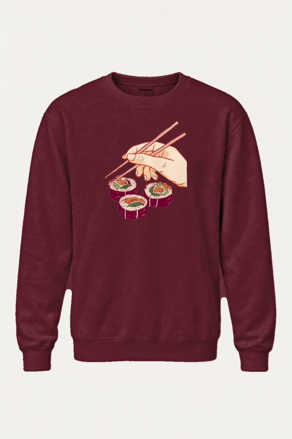 "Sushi Pick Hand" Heavy Blend Unisex Crewneck Sweatshirt | Gildan 18000
