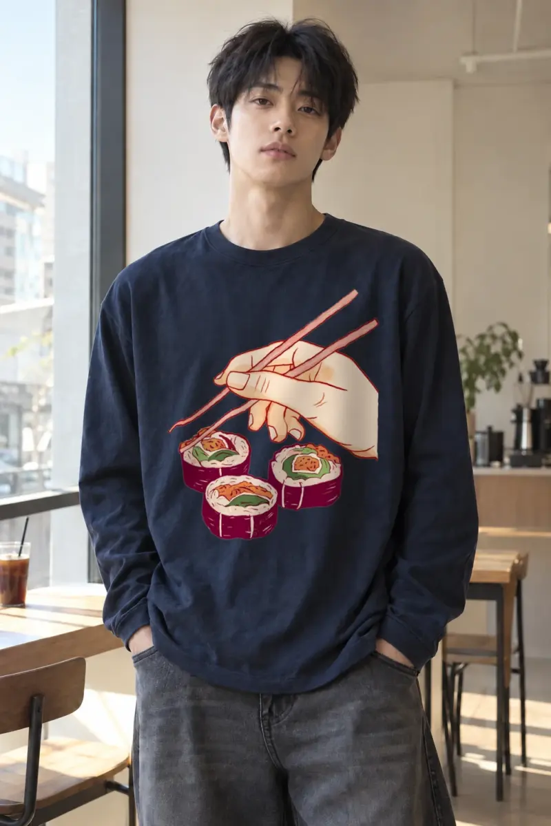 "Sushi Pick Up" Unisex Longsleeve T-shirt | Gildan 2400