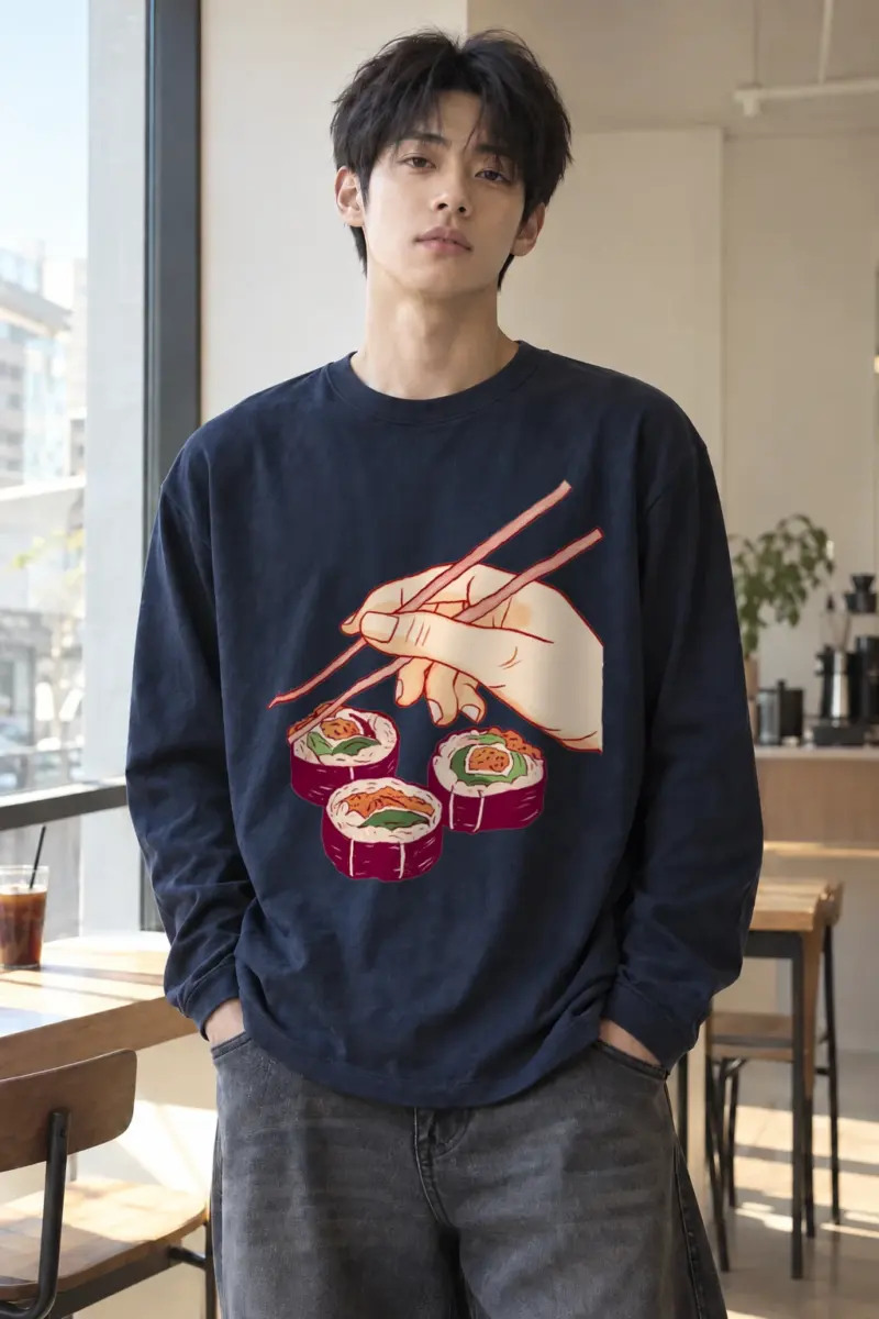 "Sushi Pick Up" Unisex Longsleeve T-shirt | Gildan 2400