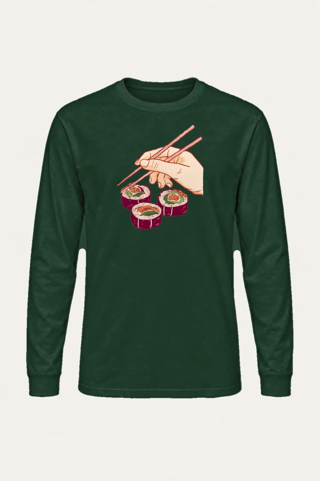 "Sushi Pick Up" Unisex Longsleeve T-shirt | Gildan 2400