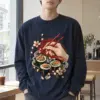"Sushi Wave Ritual" Unisex Longsleeve T-shirt | Gildan 2400
