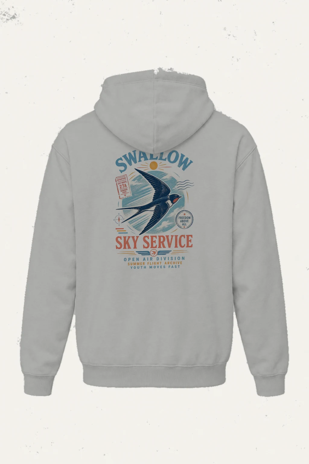 "Swallow Departure" Heavy Blend Unisex Pullover Hoodie | Gildan 18500