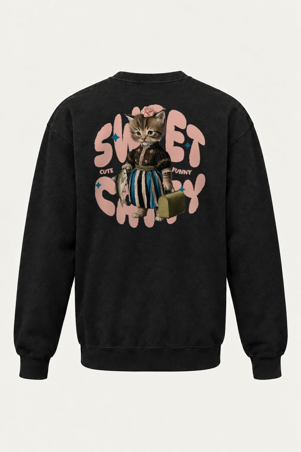 "Sweet Cat" Heavy Blend Unisex Crewneck Sweatshirt | Gildan 18000
