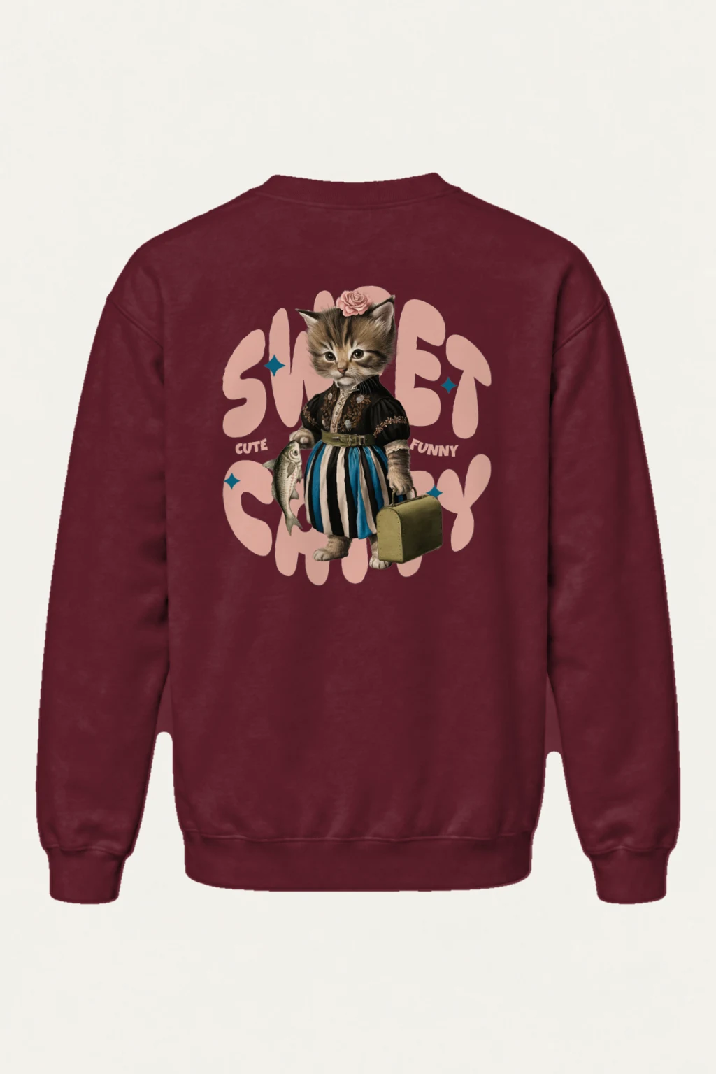 "Sweet Cat" Heavy Blend Unisex Crewneck Sweatshirt | Gildan 18000