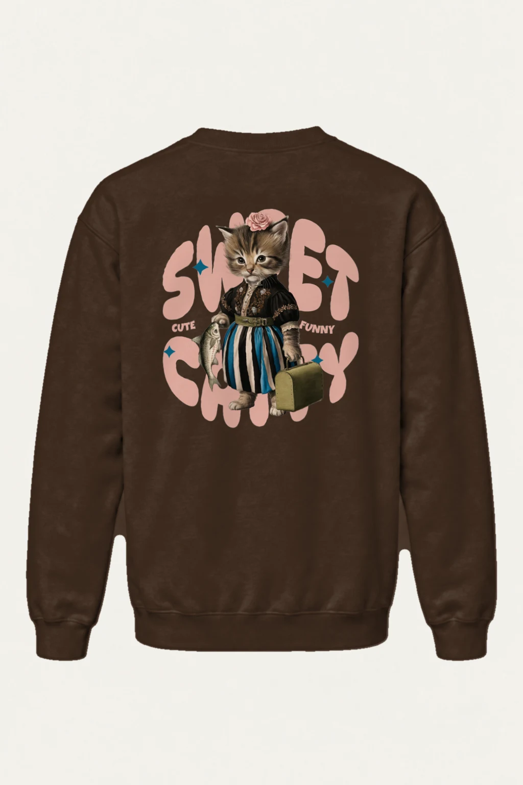 "Sweet Cat" Heavy Blend Unisex Crewneck Sweatshirt | Gildan 18000