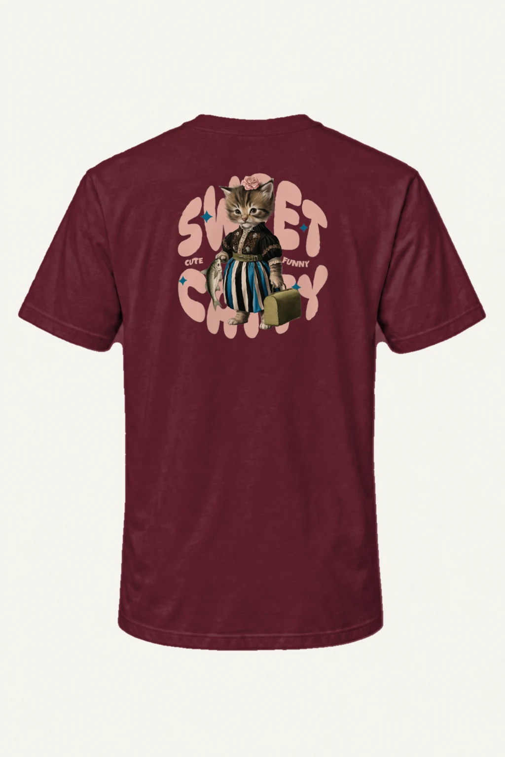 "Sweet Cat" Heavyweight Unisex Crewneck T-shirt | Gildan 5000