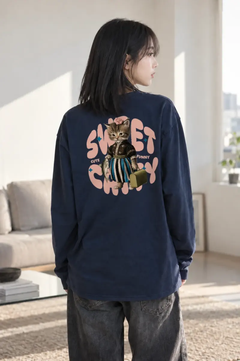 "Sweet Cat" Unisex Longsleeve T-shirt | Gildan 2400