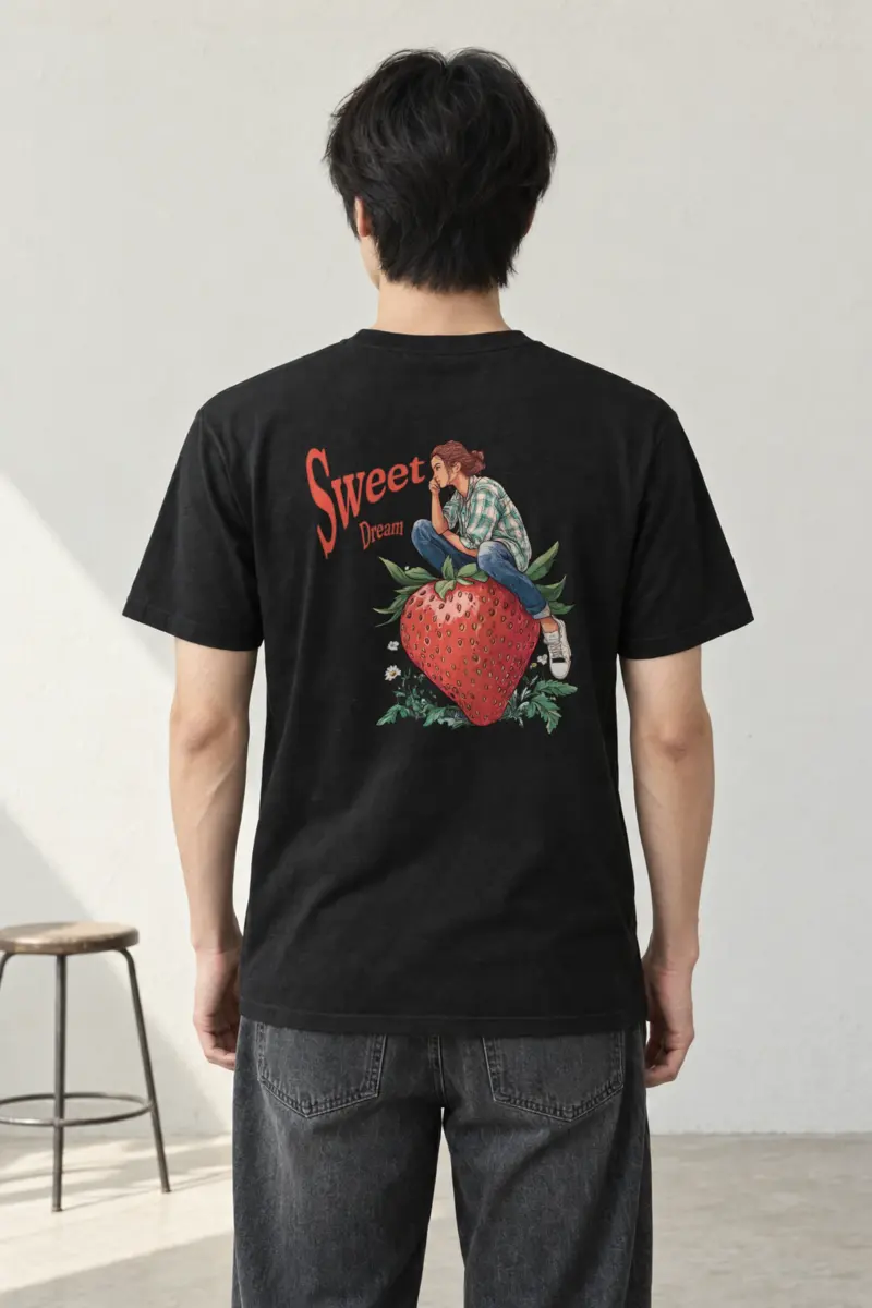 "Sweet Dream" Heavyweight Unisex Crewneck T-shirt