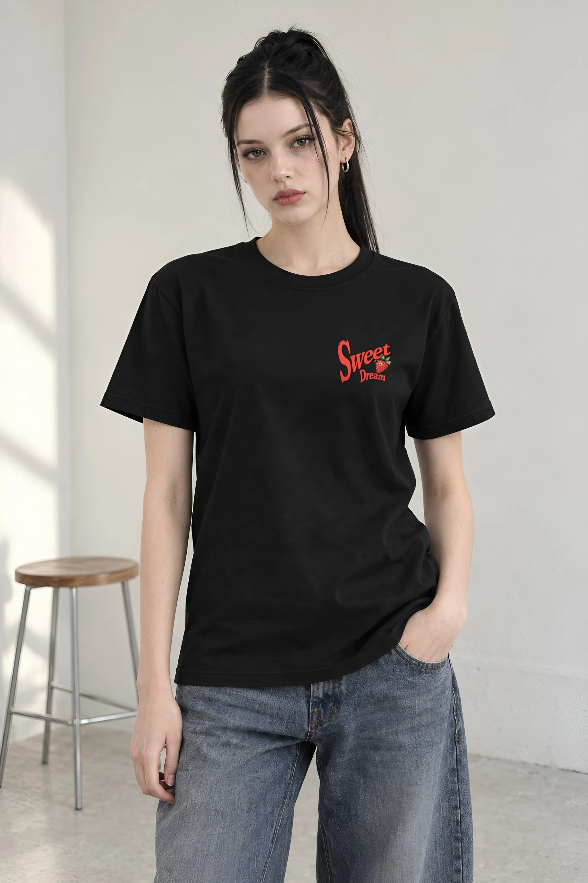 "Sweet Dream" Heavyweight Unisex Crewneck T-shirt