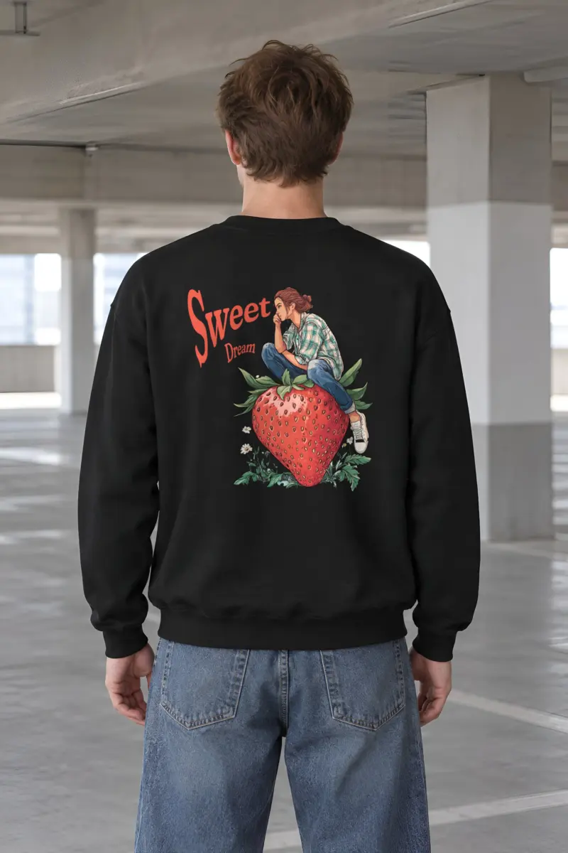 "Sweet Dream Strawberry" Heavy Blend Unisex Crewneck Sweatshirt
