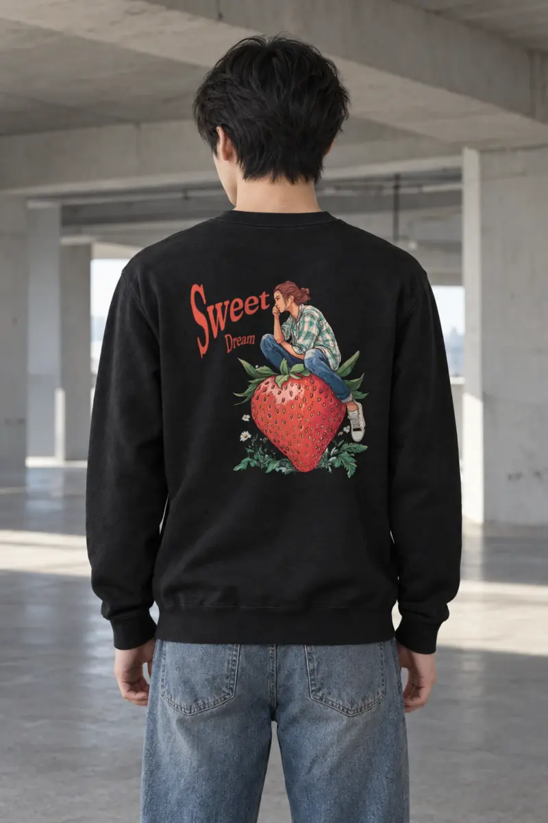 "Sweet Dream Strawberry" Heavy Blend Unisex Crewneck Sweatshirt