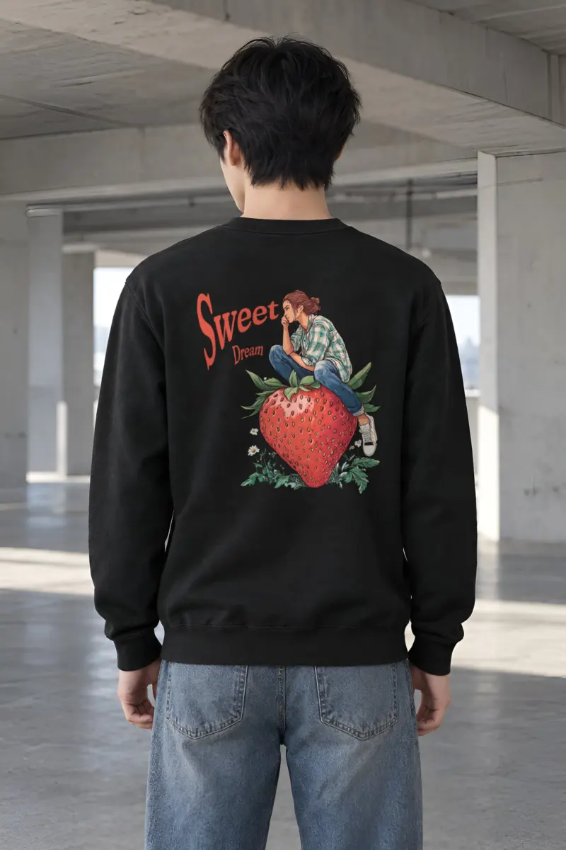 "Sweet Dream Strawberry" Heavy Blend Unisex Crewneck Sweatshirt