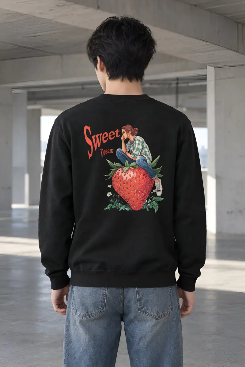 "Sweet Dream Strawberry" Heavy Blend Unisex Crewneck Sweatshirt