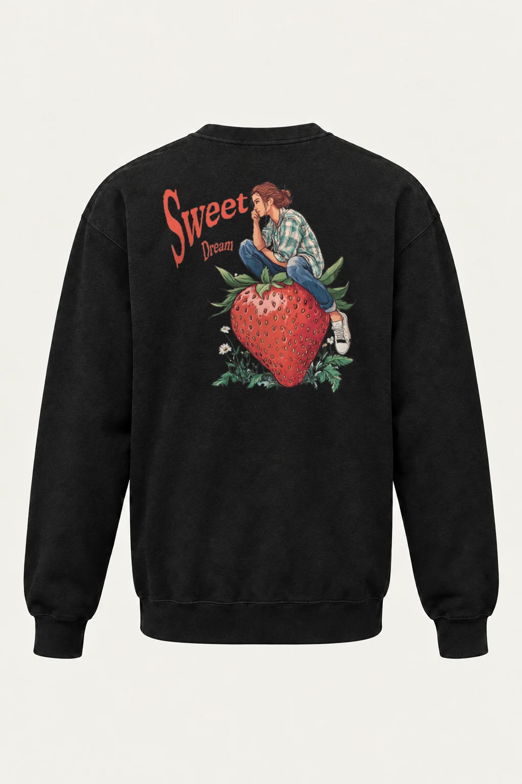 "Sweet Dream Strawberry" Heavy Blend Unisex Crewneck Sweatshirt | Gildan 18000