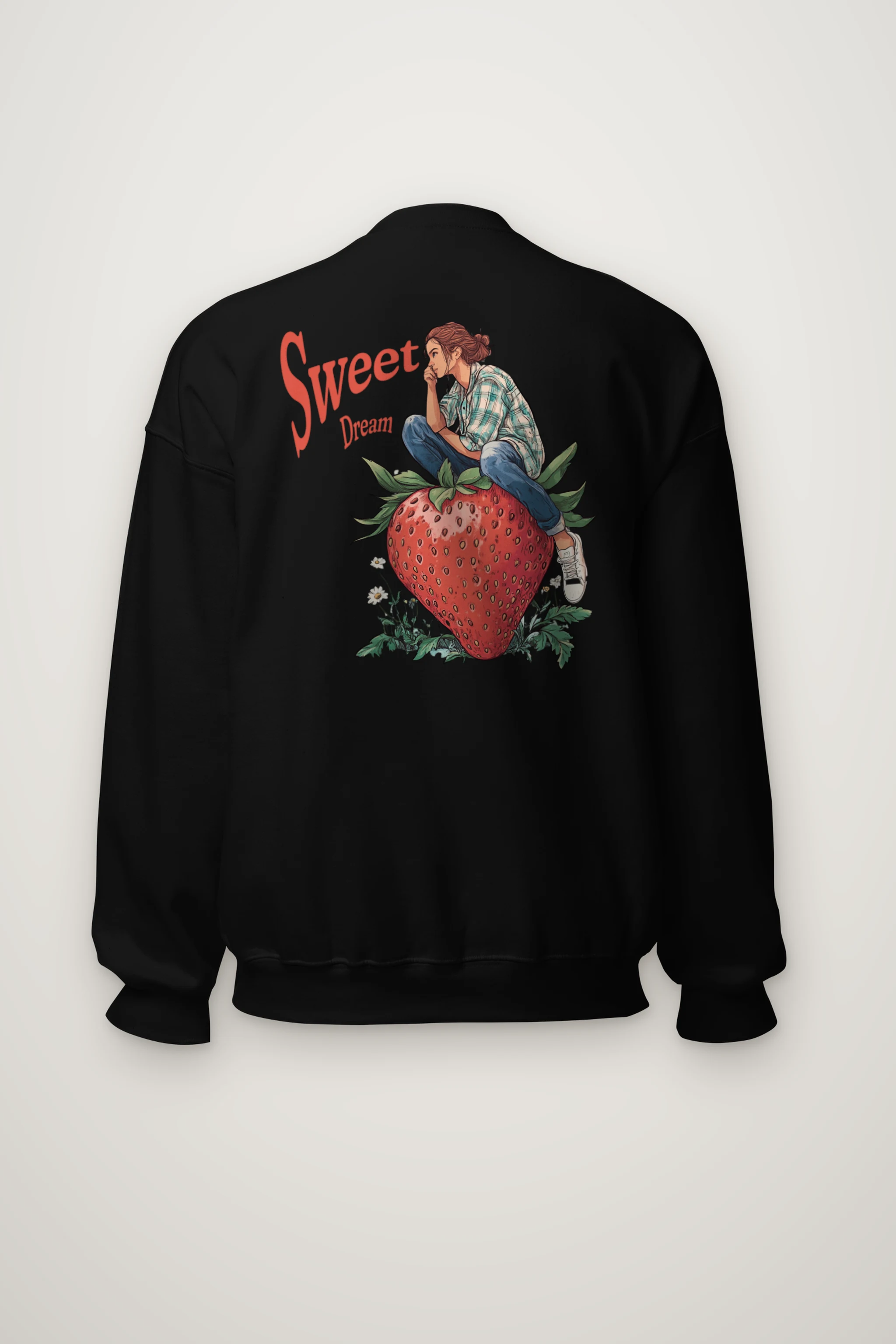 "Sweet Dream Strawberry" Heavy Blend Unisex Crewneck Sweatshirt
