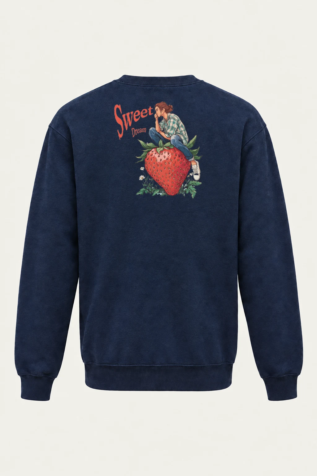"Sweet Dream Strawberry" Heavy Blend Unisex Crewneck Sweatshirt | Gildan 18000