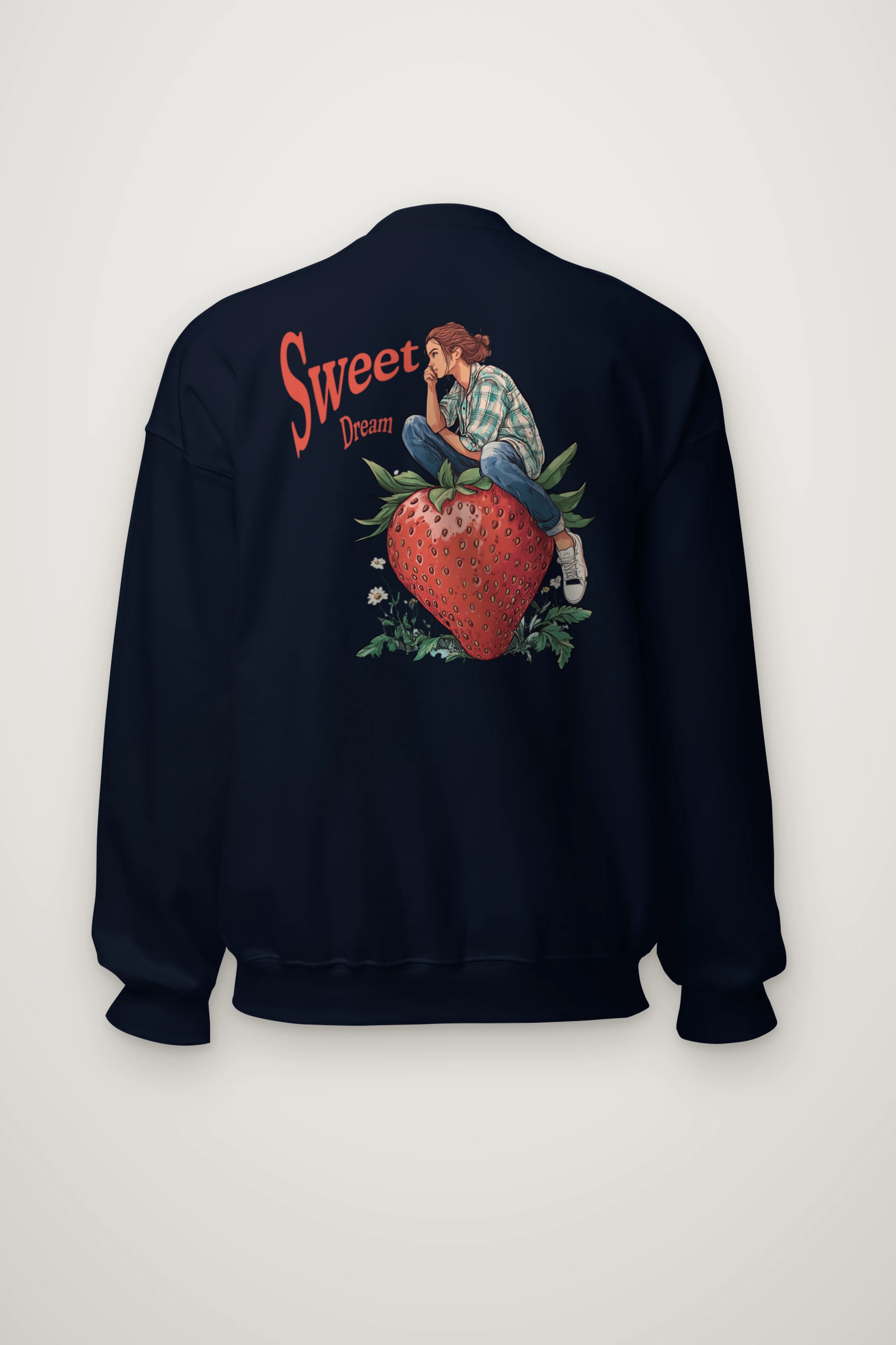 "Sweet Dream Strawberry" Heavy Blend Unisex Crewneck Sweatshirt