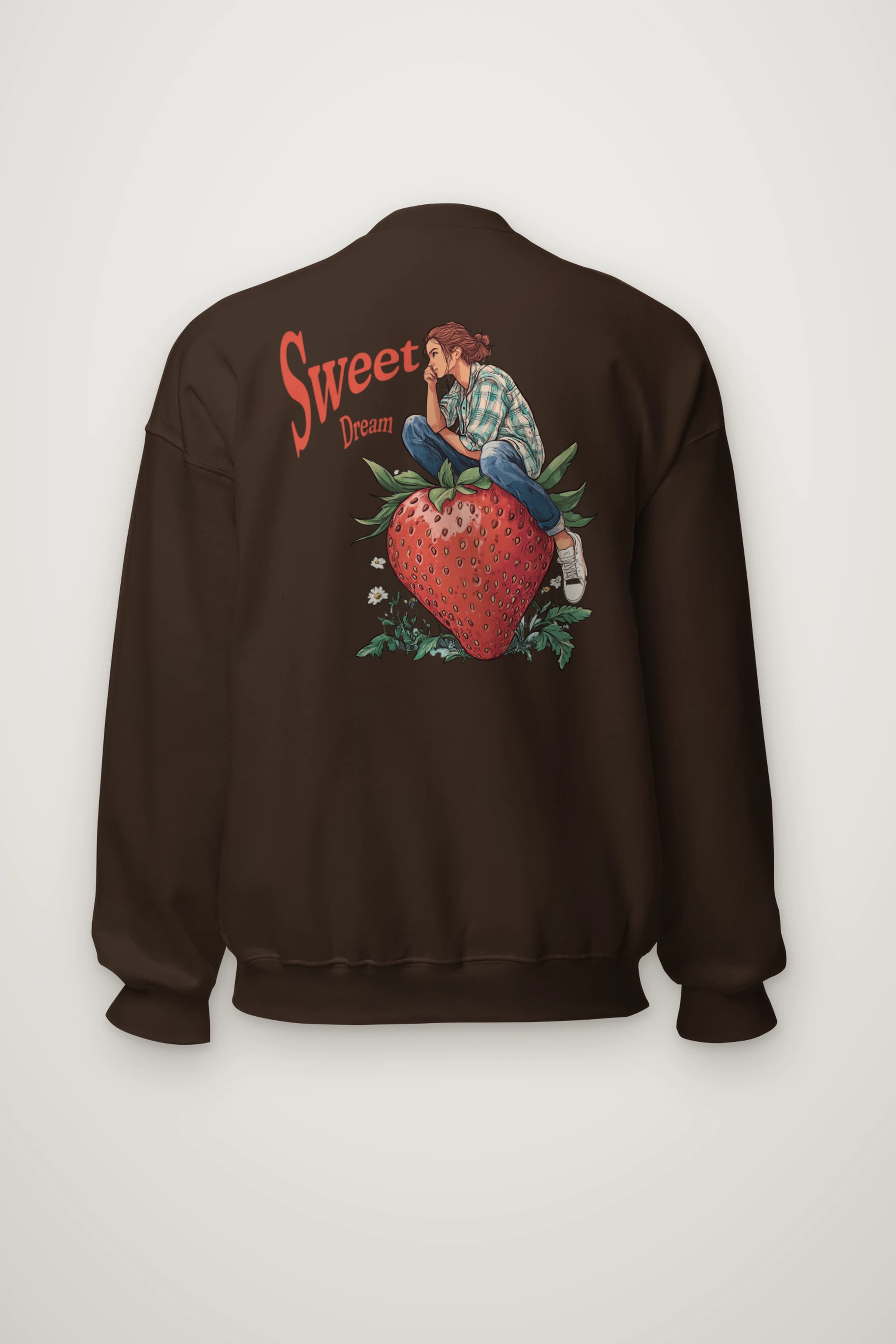 "Sweet Dream Strawberry" Heavy Blend Unisex Crewneck Sweatshirt