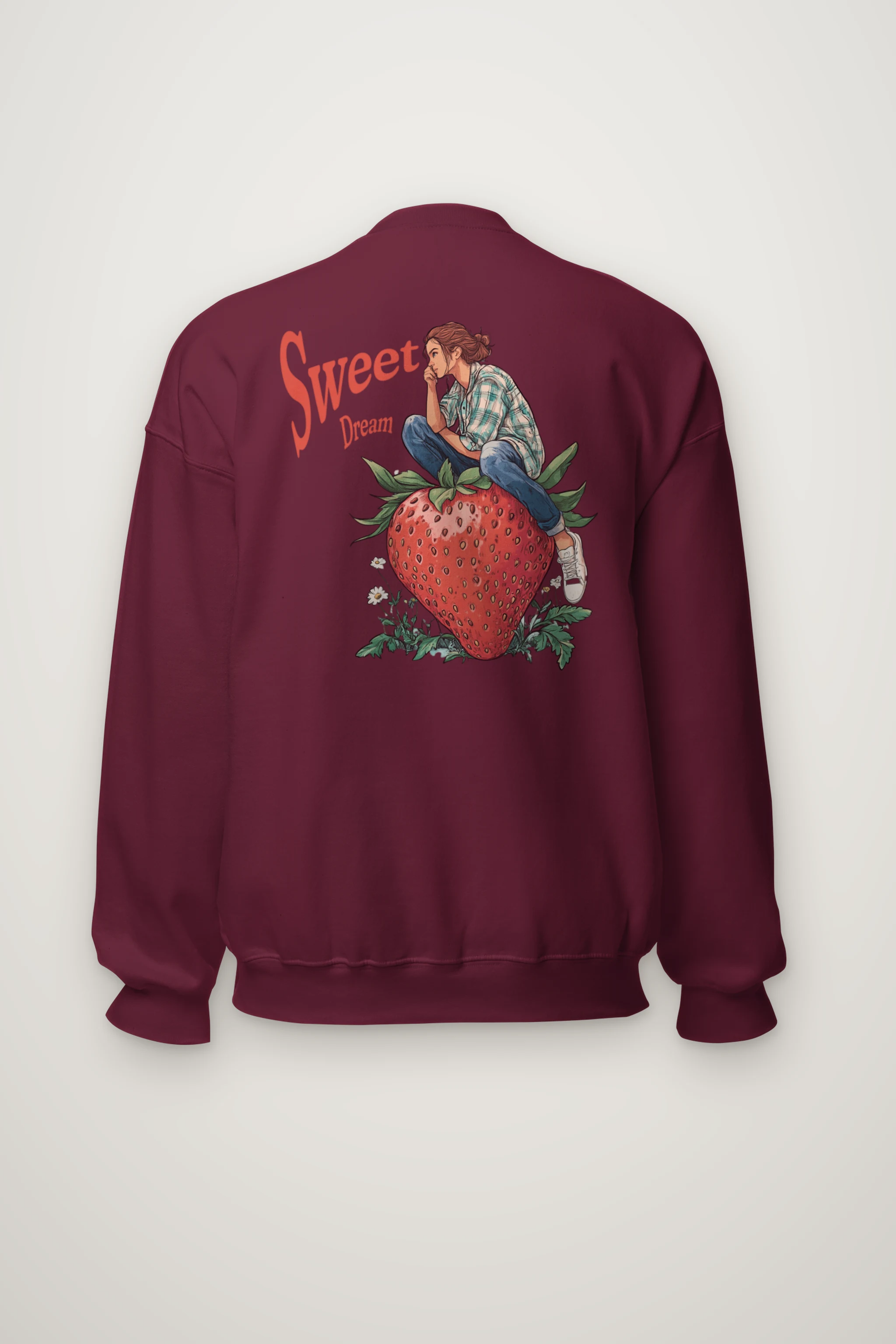 "Sweet Dream Strawberry" Heavy Blend Unisex Crewneck Sweatshirt