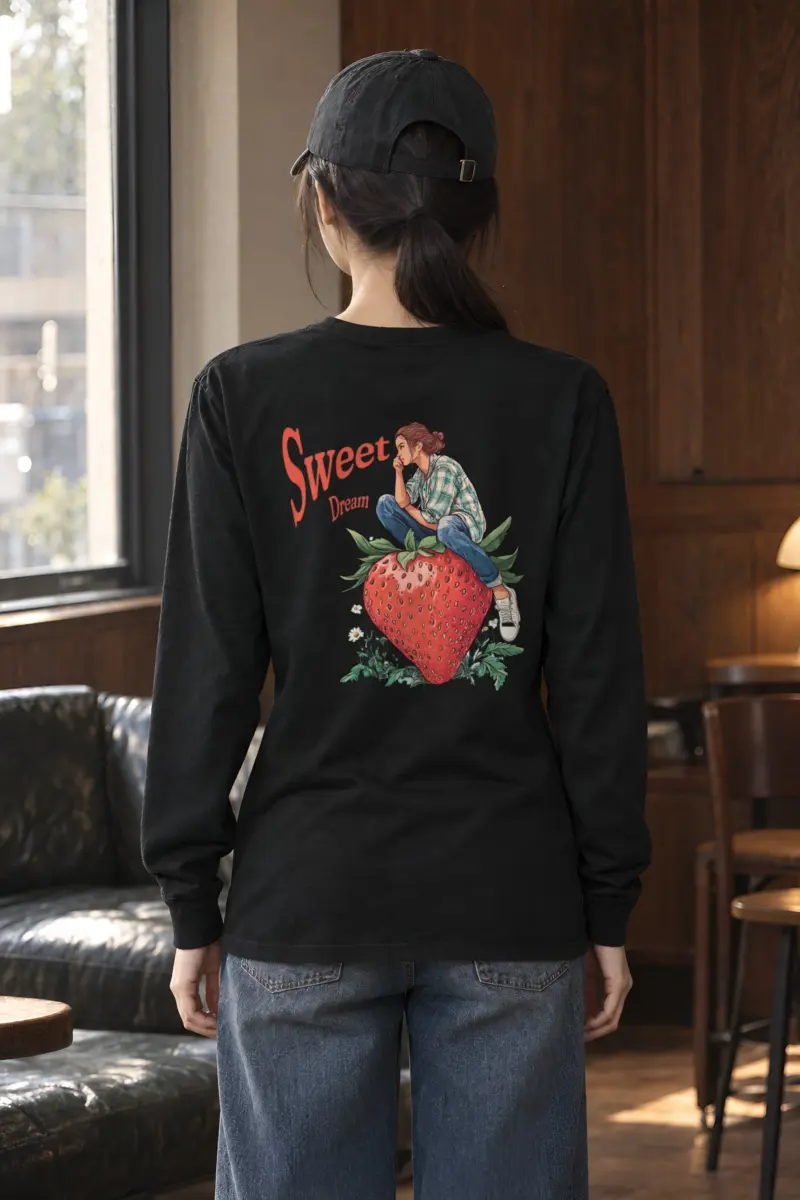 "Sweet Dream Strawberry" Unisex Longsleeve T-shirt