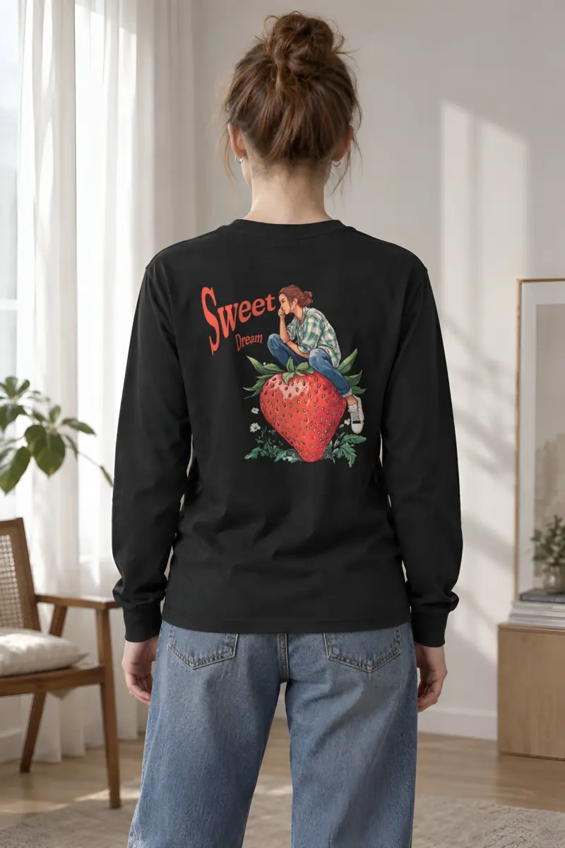 "Sweet Dream Strawberry" Unisex Longsleeve T-shirt