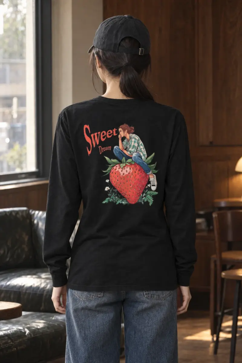 "Sweet Dream Strawberry" Unisex Longsleeve T-shirt