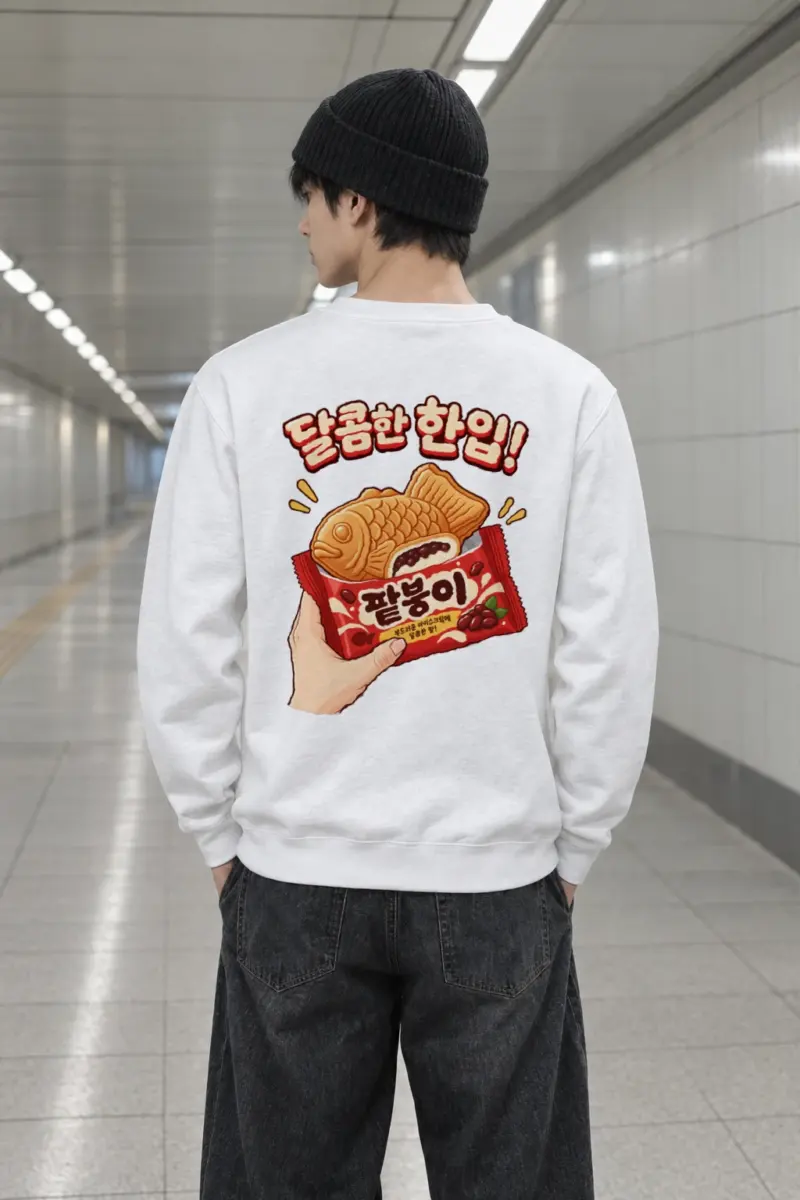 "Sweet Red Bean Bite" Heavy Blend Unisex Crewneck Sweatshirt