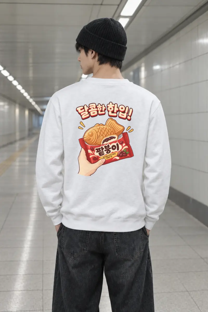"Sweet Red Bean Bite" Heavy Blend Unisex Crewneck Sweatshirt