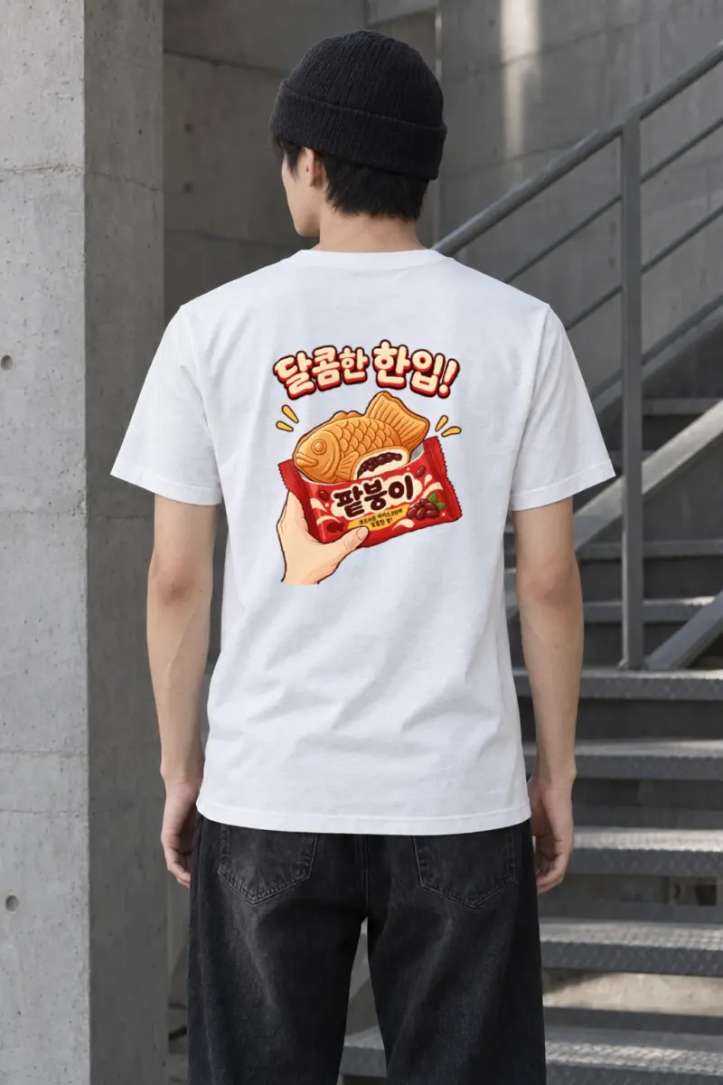 "Sweet Red Bean Bite" Heavyweight Unisex Crewneck T-shirt