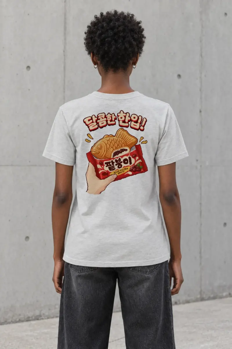 "Sweet Red Bean Bite" Heavyweight Unisex Crewneck T-shirt | Gildan 5000