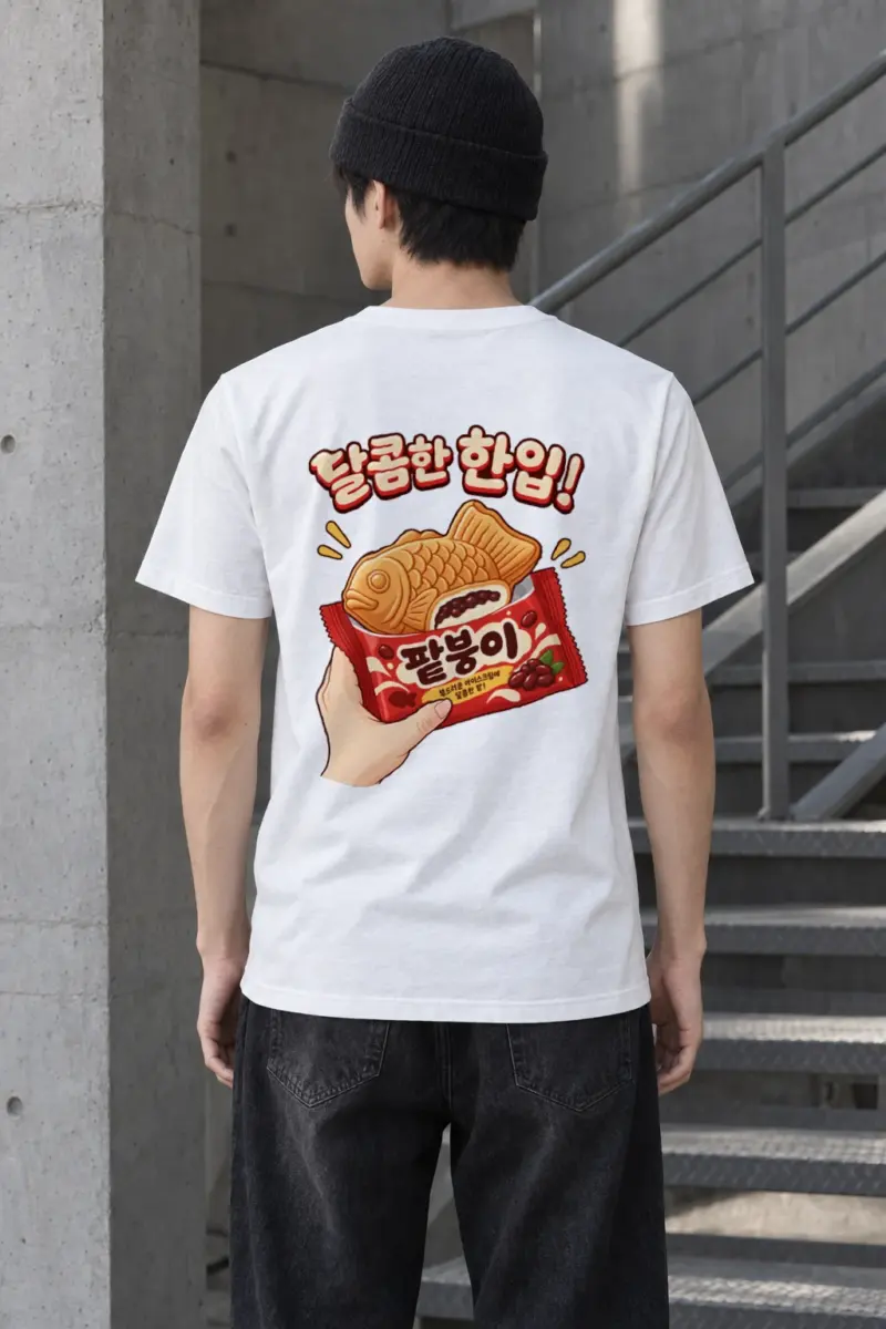 "Sweet Red Bean Bite" Heavyweight Unisex Crewneck T-shirt