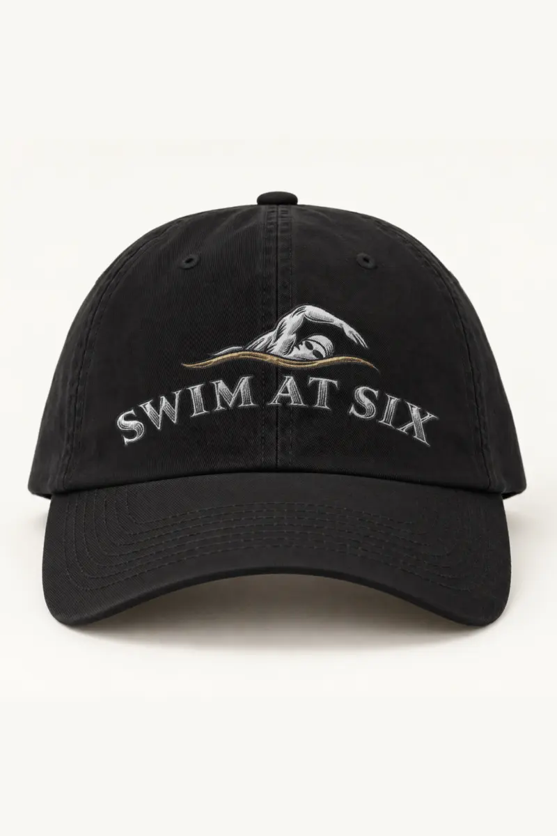 "Swim at Six" Classic Dad Hat · Embroidered