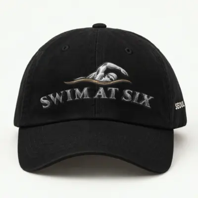 "Swim at Six" Classic Dad Hat · Embroidered