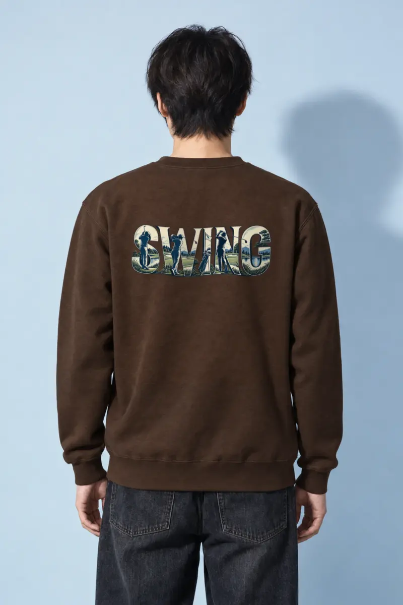 "Swing Golf Scene" Heavy Blend Unisex Crewneck Sweatshirt