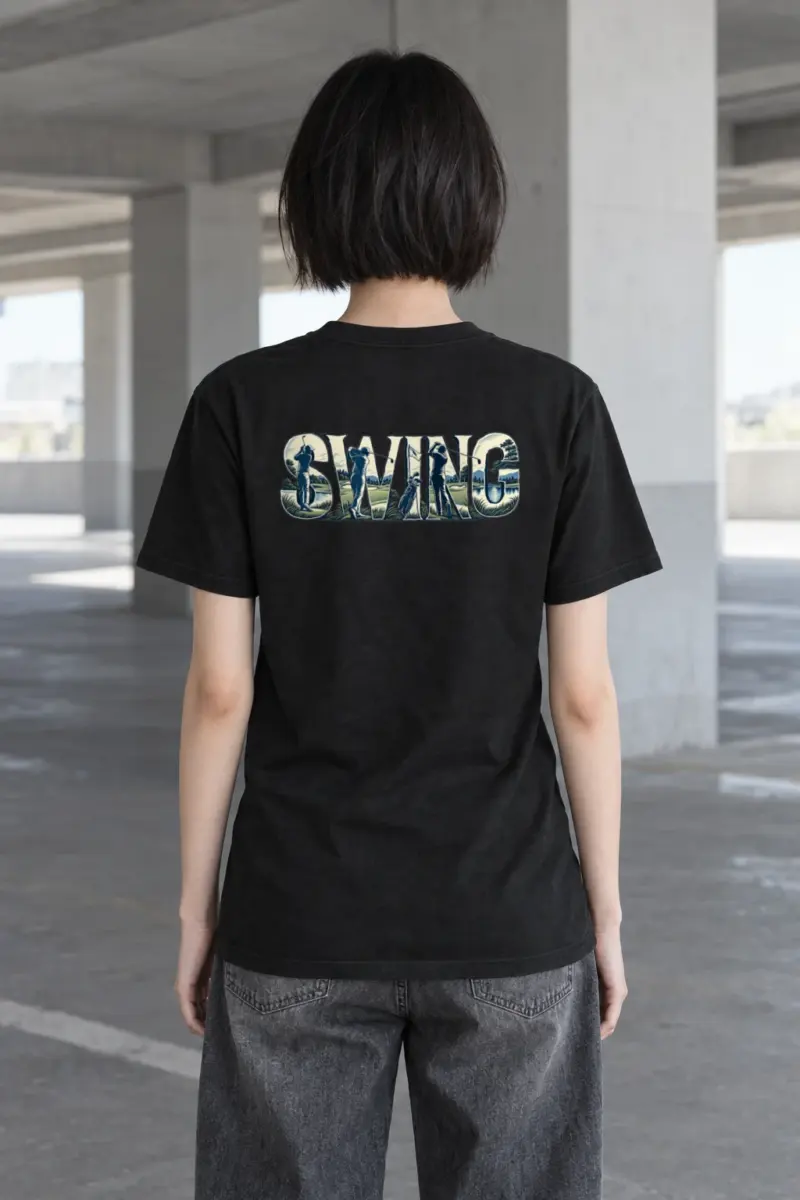 "Swing Golf Scene" Heavyweight Unisex Crewneck T-shirt