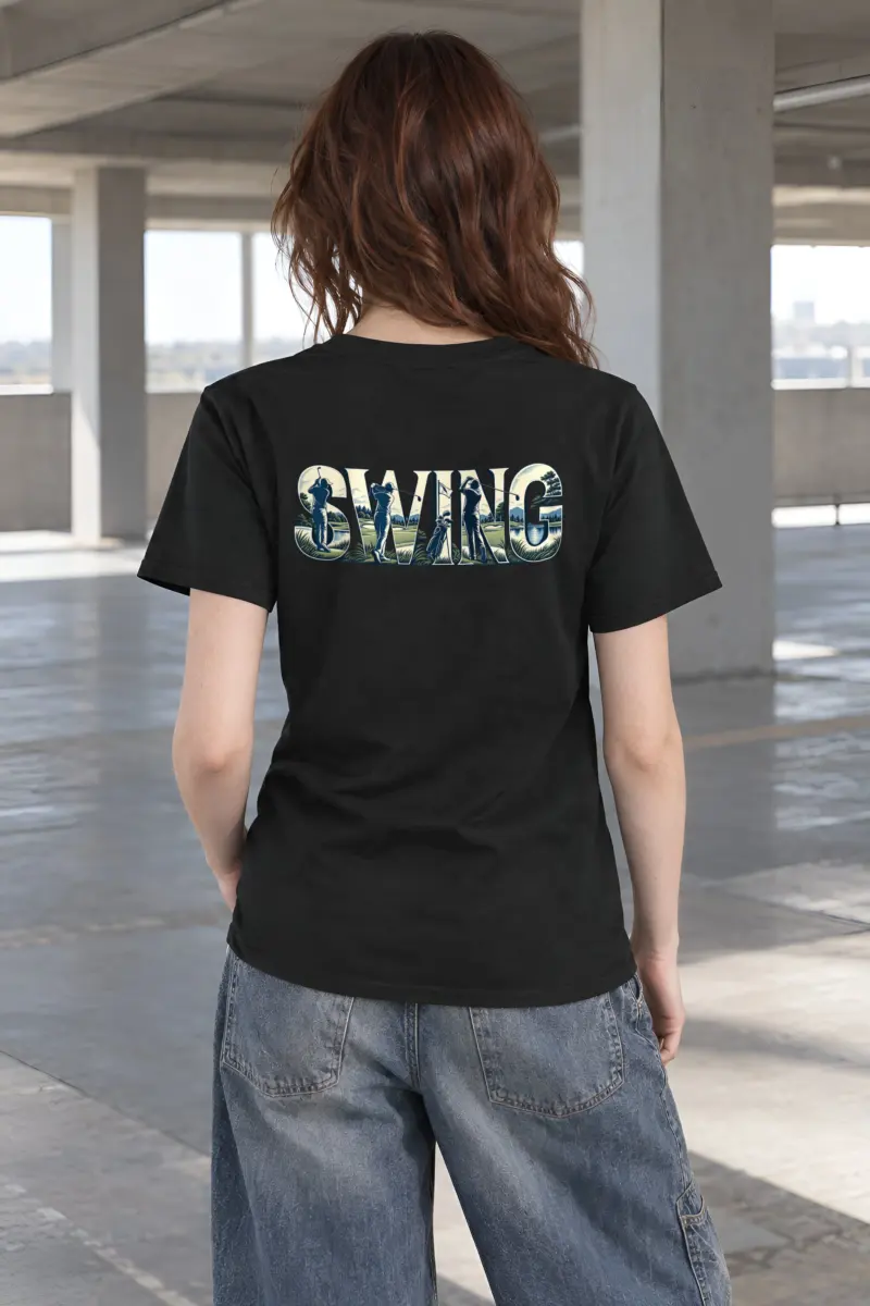 "Swing Golf Scene" Heavyweight Unisex Crewneck T-shirt