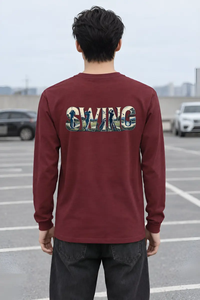 "Swing Golf Scene" Unisex Longsleeve T-shirt