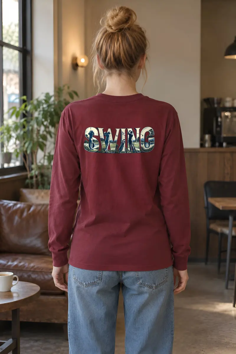 "Swing Golf Scene" Unisex Longsleeve T-shirt