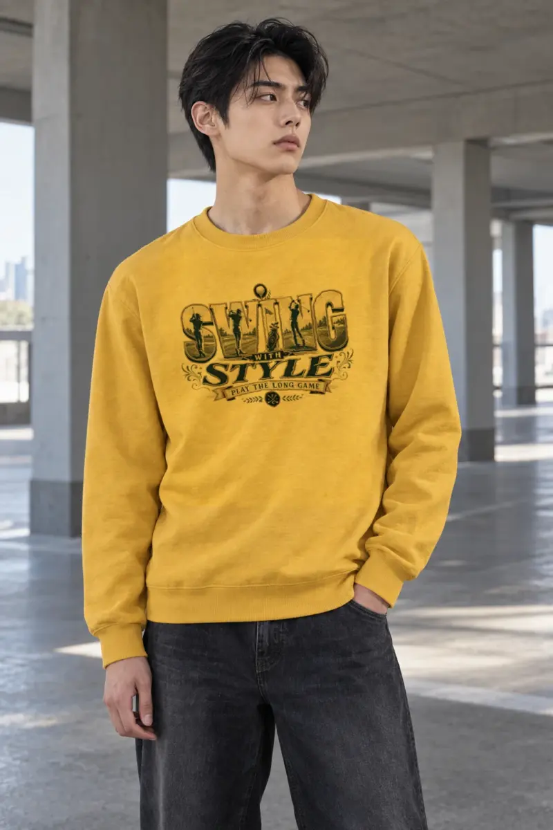 "Swing With Style" Heavy Blend Unisex Crewneck Sweatshirt