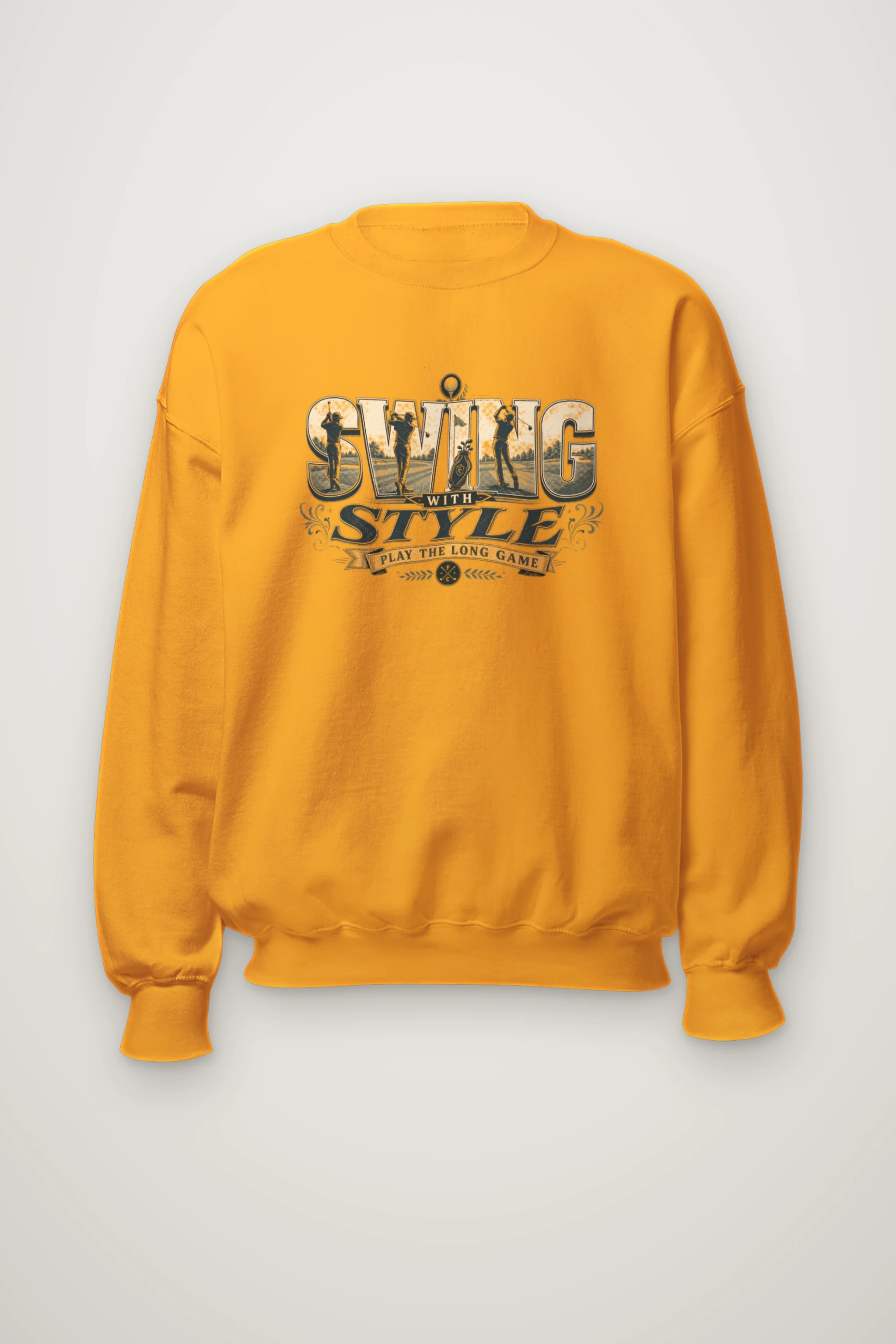 "Swing With Style" Heavy Blend Unisex Crewneck Sweatshirt