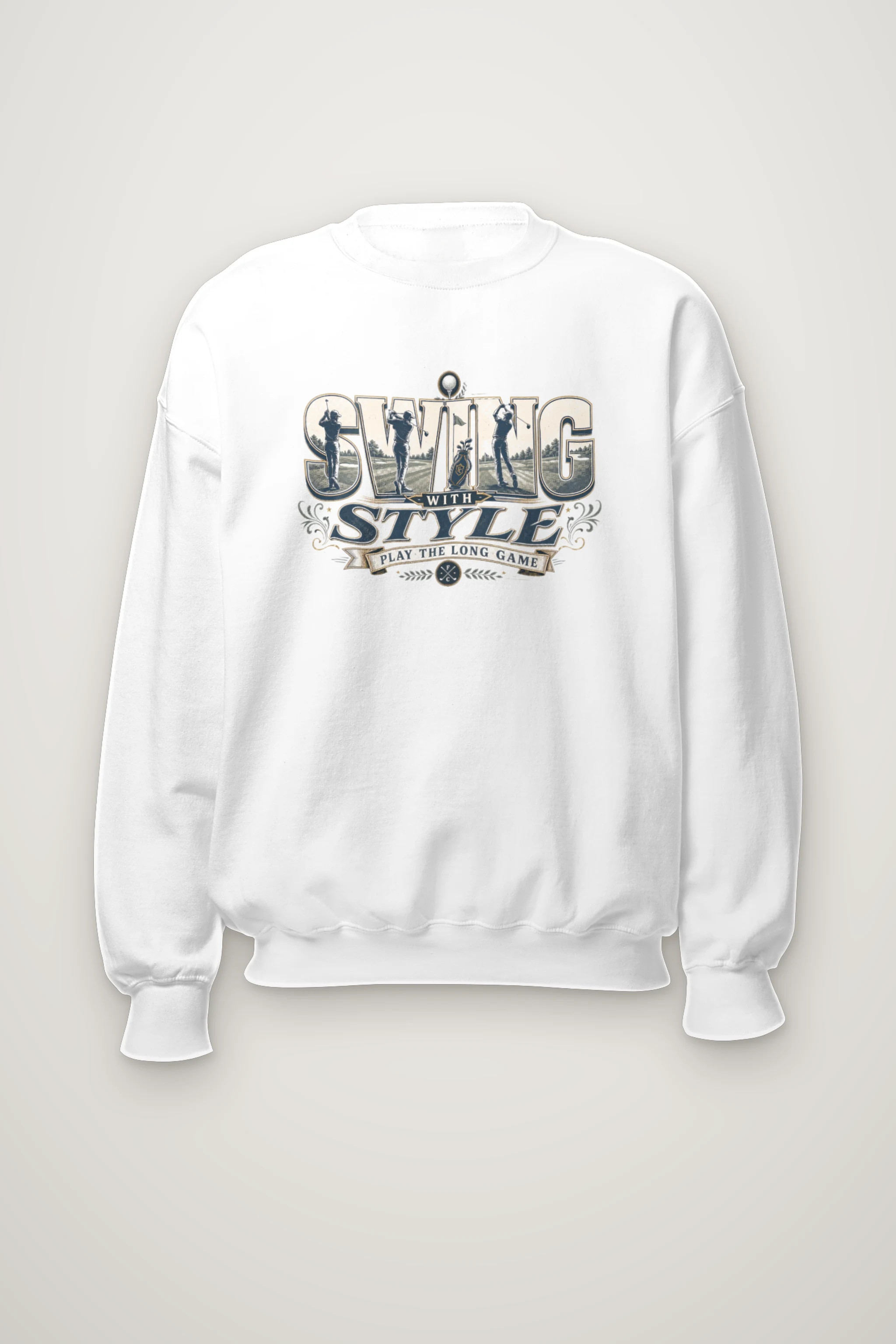 "Swing With Style" Heavy Blend Unisex Crewneck Sweatshirt