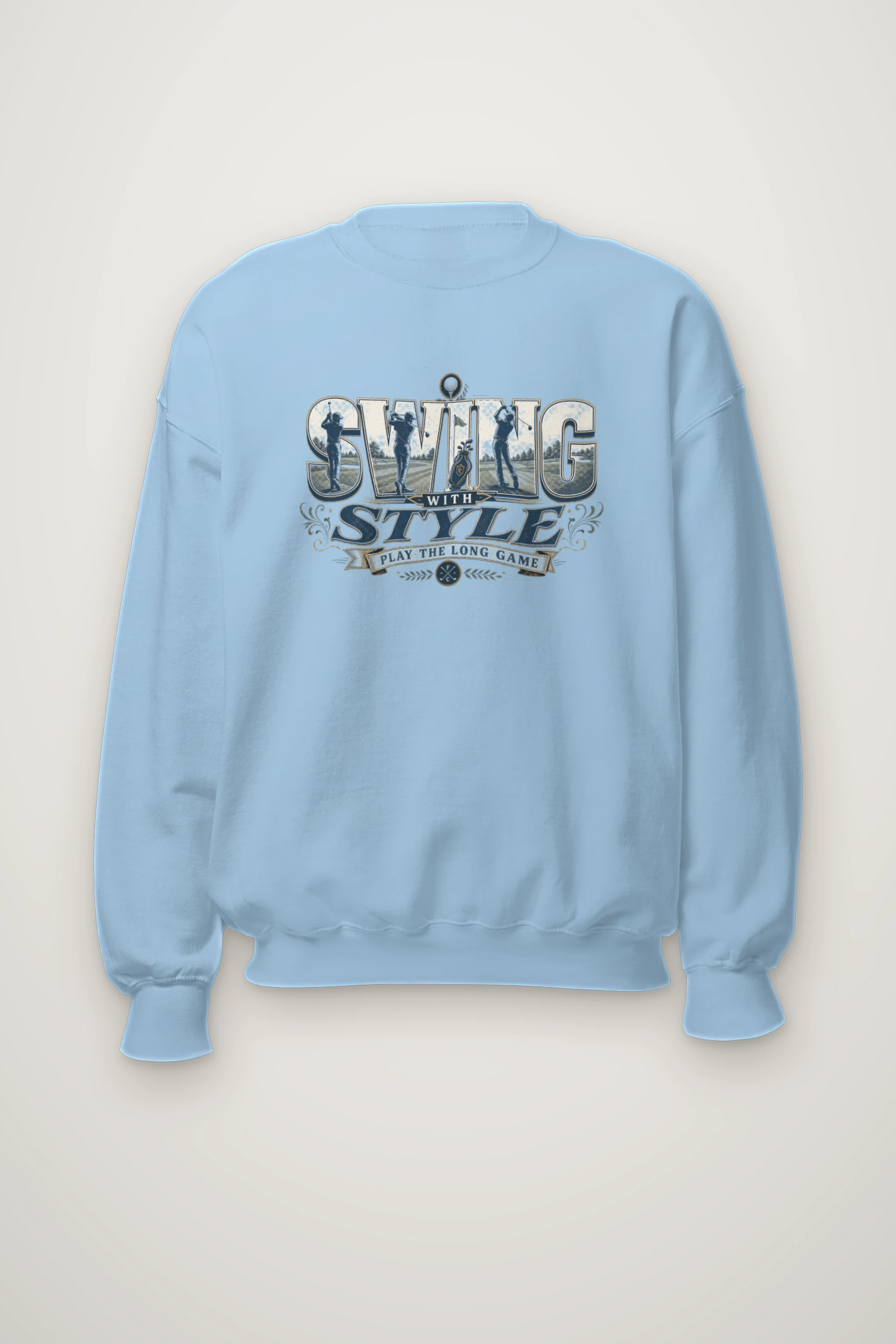 "Swing With Style" Heavy Blend Unisex Crewneck Sweatshirt