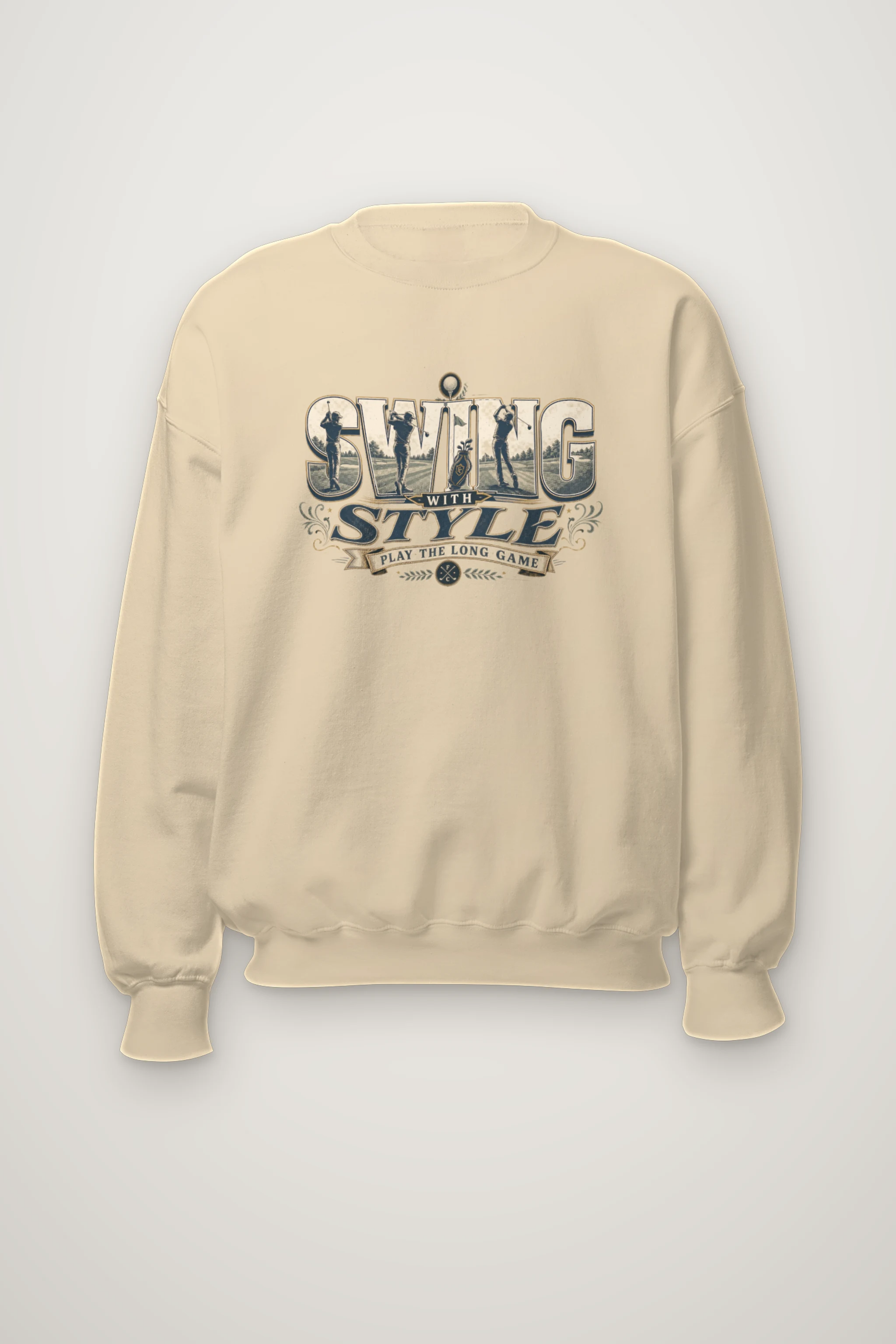 "Swing With Style" Heavy Blend Unisex Crewneck Sweatshirt