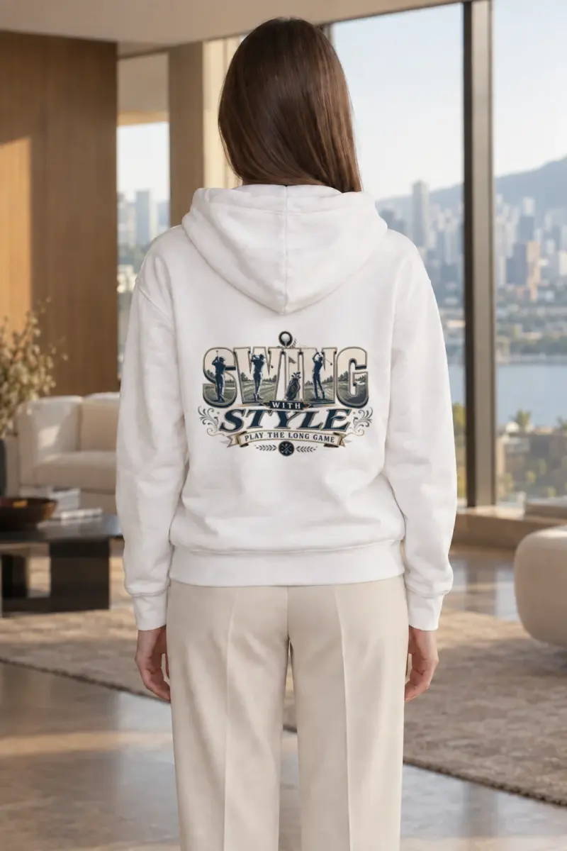 "Swing With Style" Heavy Blend Unisex Pullover Hoodie | Gildan 18500