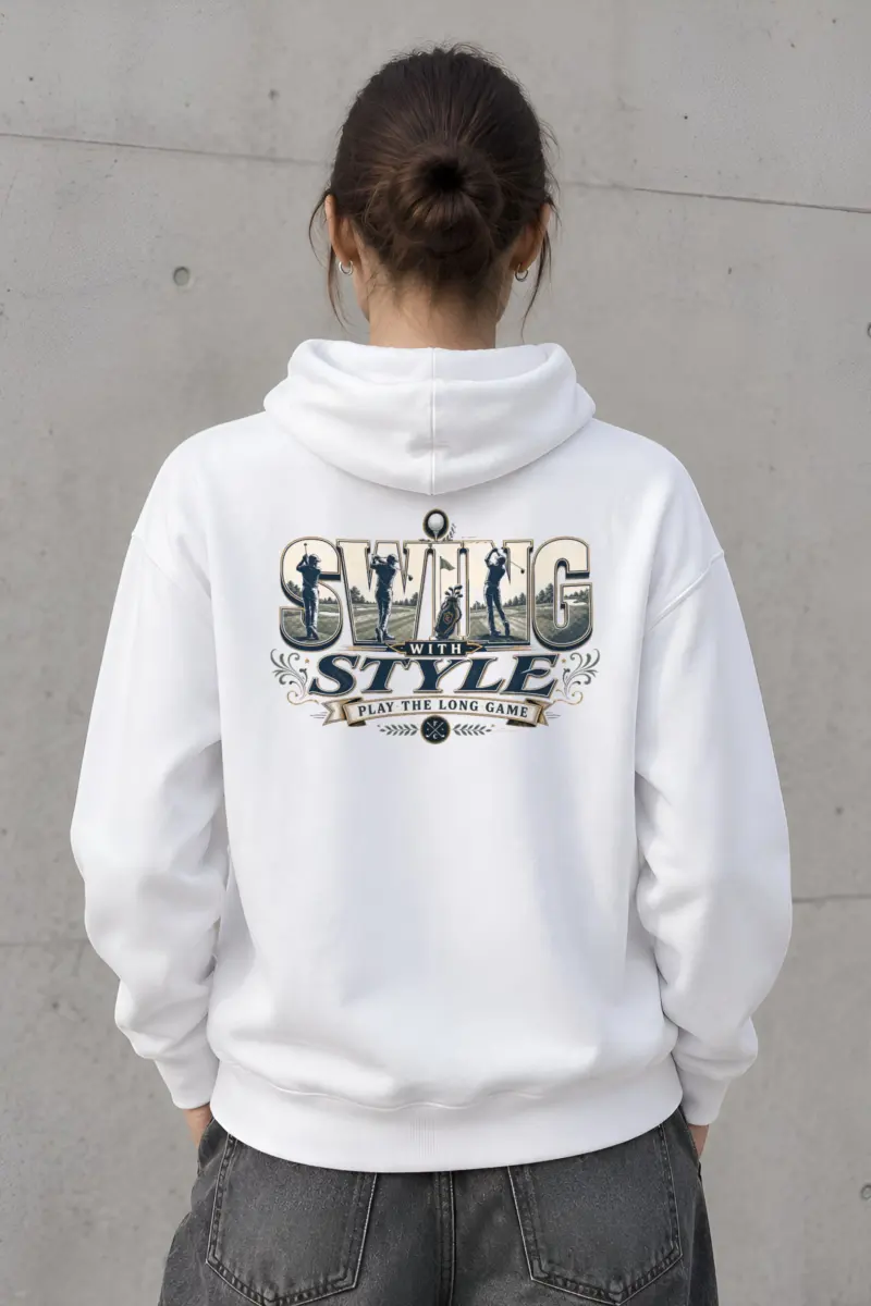 "Swing With Style" Heavy Blend Unisex Pullover Hoodie